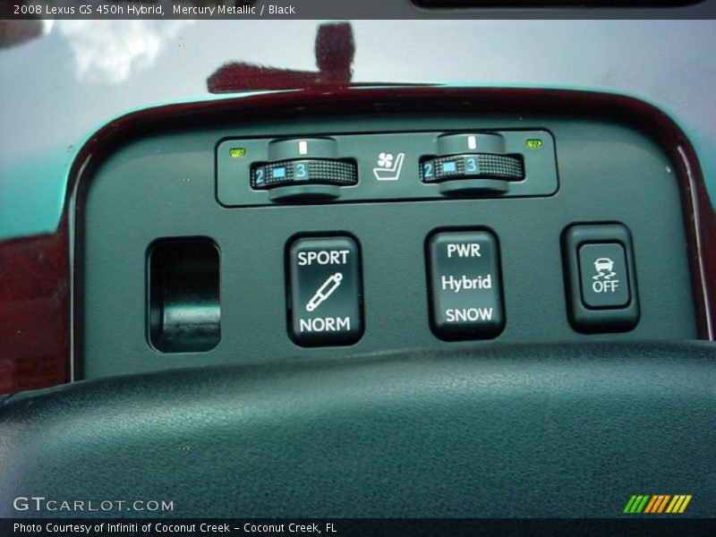 Mercury Metallic / Black 2008 Lexus GS 450h Hybrid