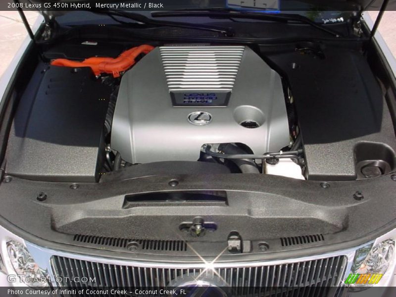 Mercury Metallic / Black 2008 Lexus GS 450h Hybrid