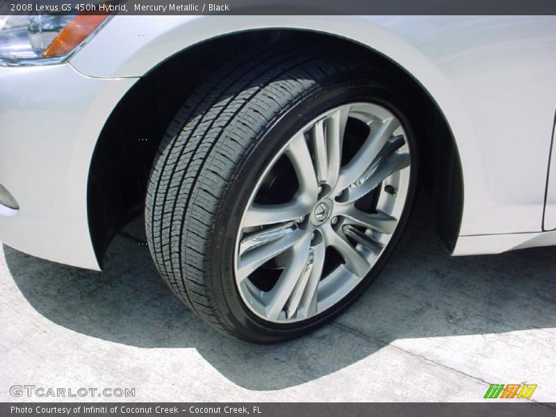 Mercury Metallic / Black 2008 Lexus GS 450h Hybrid