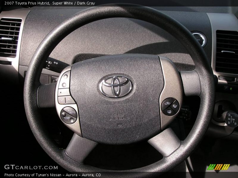 Super White / Dark Gray 2007 Toyota Prius Hybrid