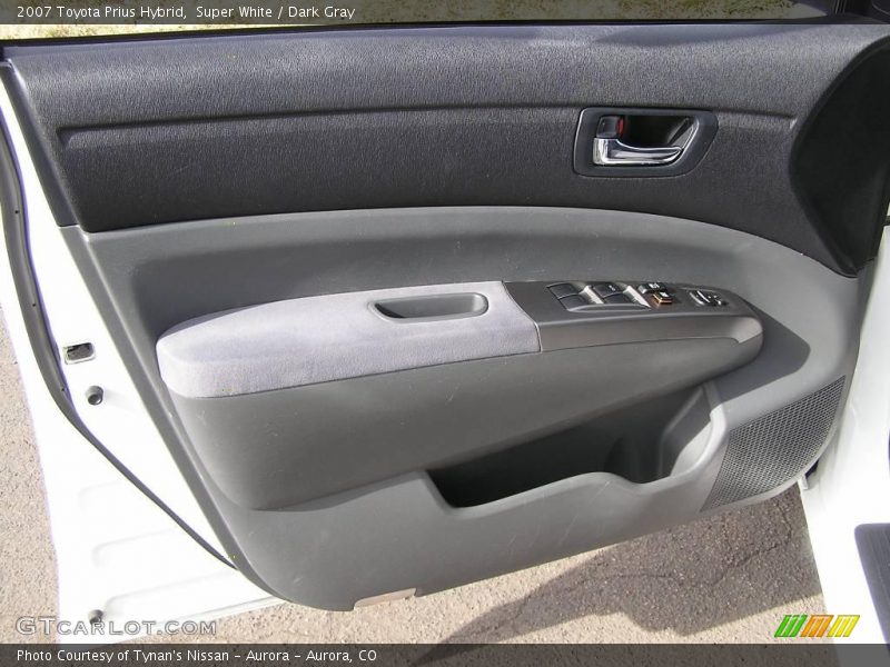 Super White / Dark Gray 2007 Toyota Prius Hybrid