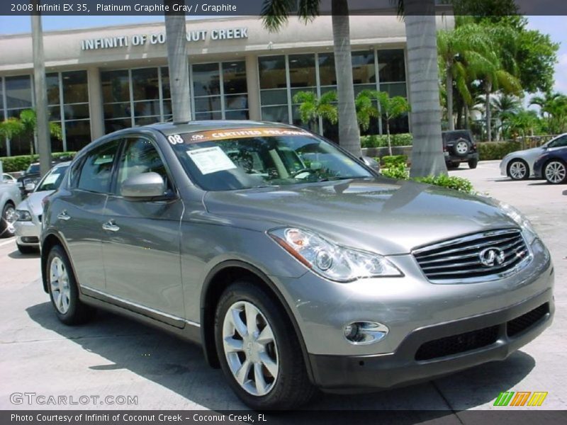 Platinum Graphite Gray / Graphite 2008 Infiniti EX 35