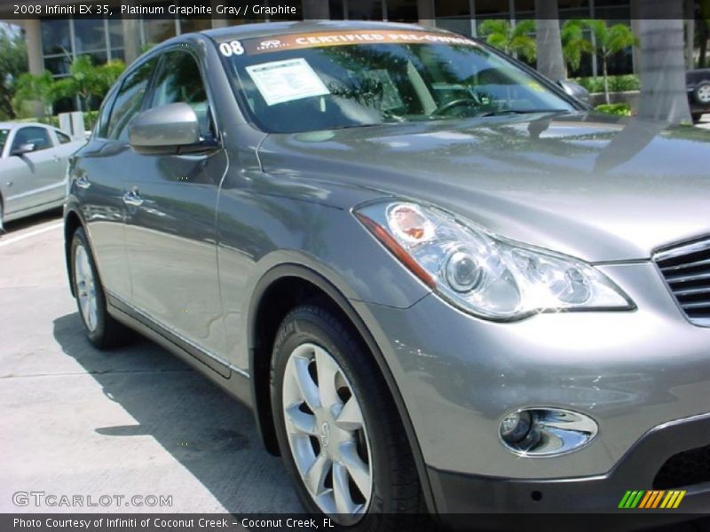 Platinum Graphite Gray / Graphite 2008 Infiniti EX 35