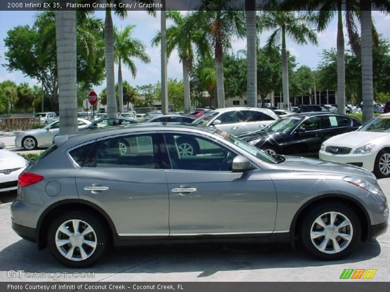 Platinum Graphite Gray / Graphite 2008 Infiniti EX 35