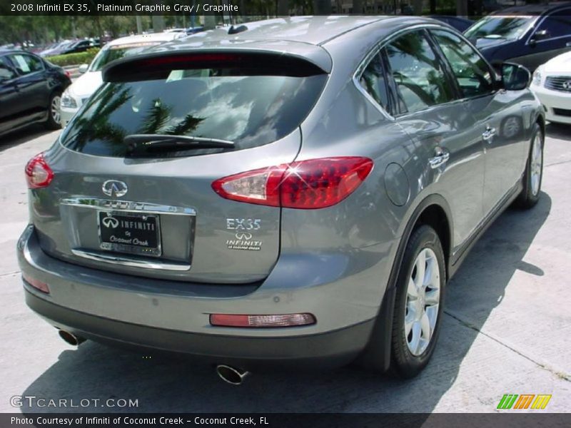 Platinum Graphite Gray / Graphite 2008 Infiniti EX 35