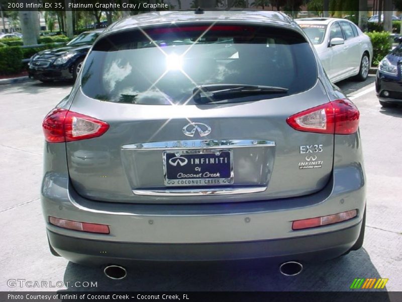 Platinum Graphite Gray / Graphite 2008 Infiniti EX 35
