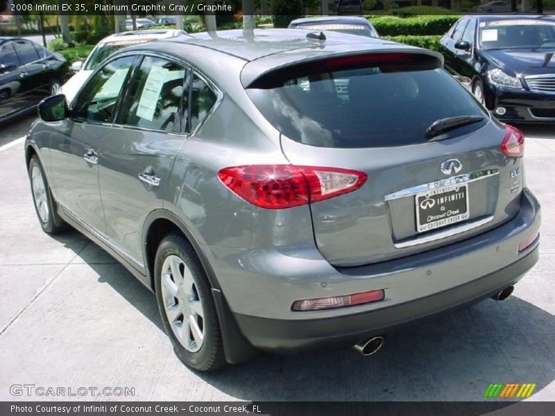 Platinum Graphite Gray / Graphite 2008 Infiniti EX 35