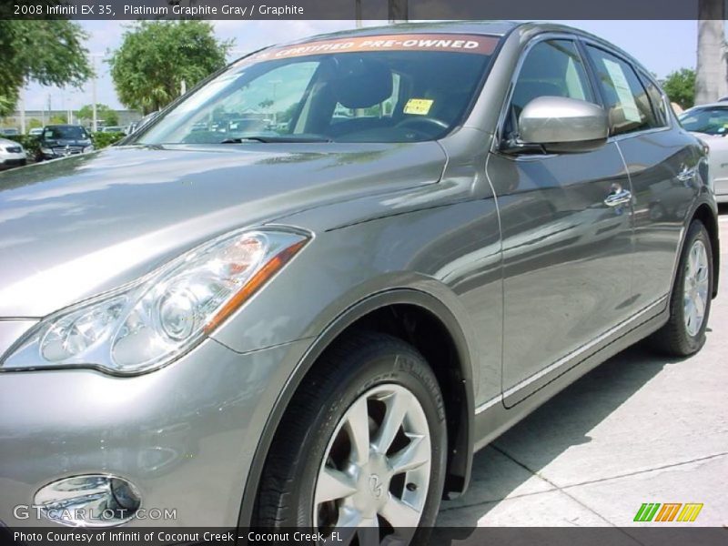 Platinum Graphite Gray / Graphite 2008 Infiniti EX 35