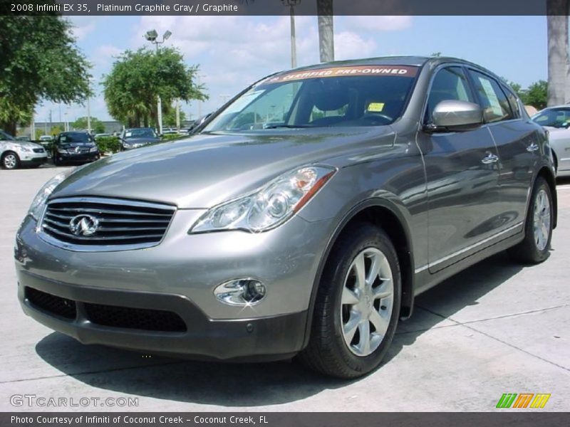 Platinum Graphite Gray / Graphite 2008 Infiniti EX 35