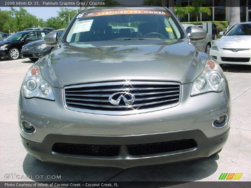 Platinum Graphite Gray / Graphite 2008 Infiniti EX 35