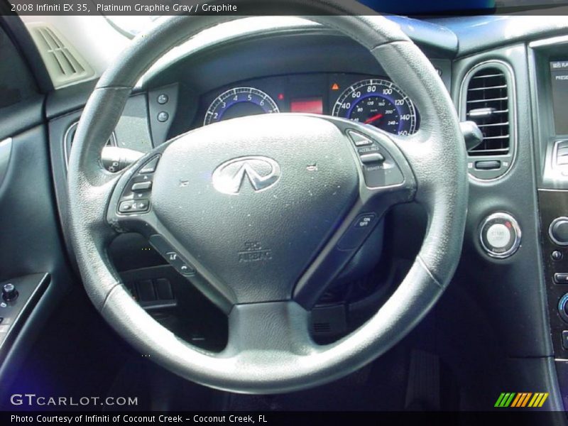Platinum Graphite Gray / Graphite 2008 Infiniti EX 35