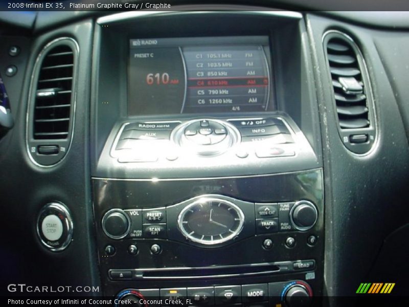 Platinum Graphite Gray / Graphite 2008 Infiniti EX 35