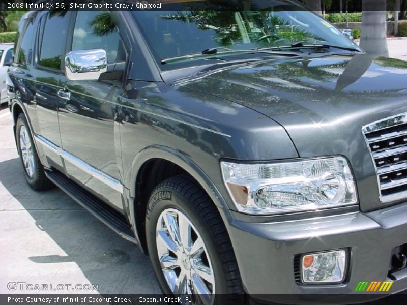 Silver Graphite Gray / Charcoal 2008 Infiniti QX 56