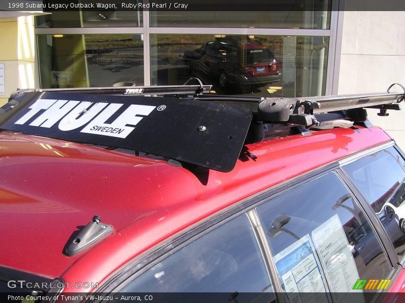 Ruby Red Pearl / Gray 1998 Subaru Legacy Outback Wagon