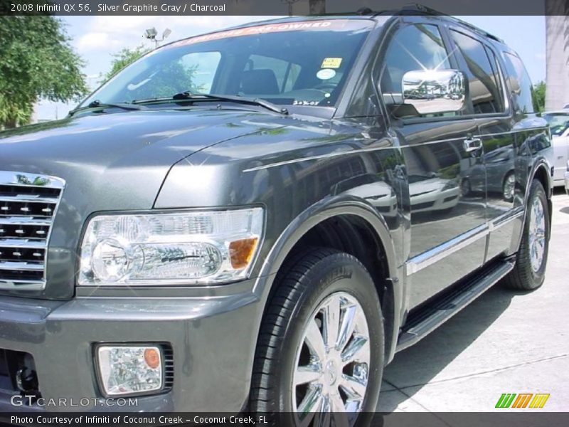 Silver Graphite Gray / Charcoal 2008 Infiniti QX 56