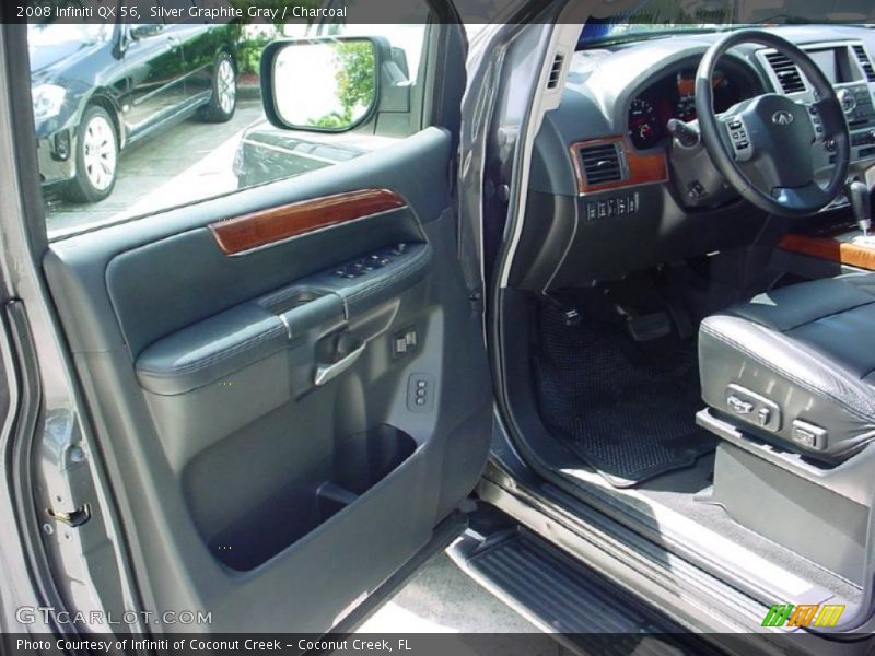Silver Graphite Gray / Charcoal 2008 Infiniti QX 56