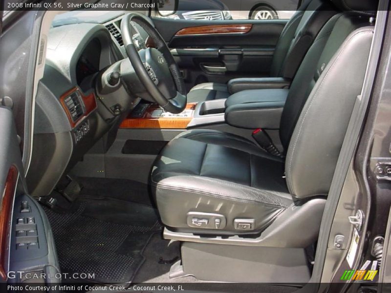 Silver Graphite Gray / Charcoal 2008 Infiniti QX 56