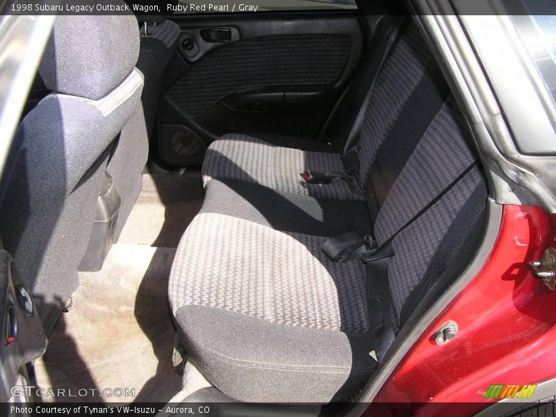 Ruby Red Pearl / Gray 1998 Subaru Legacy Outback Wagon