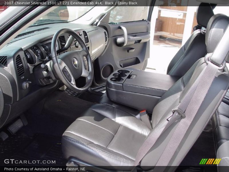 Black / Ebony Black 2007 Chevrolet Silverado 1500 LT Z71 Extended Cab 4x4