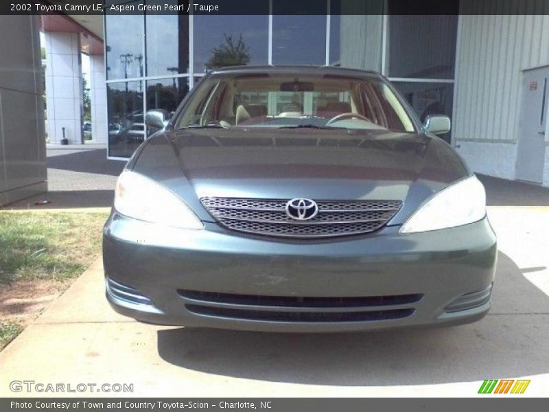 Aspen Green Pearl / Taupe 2002 Toyota Camry LE