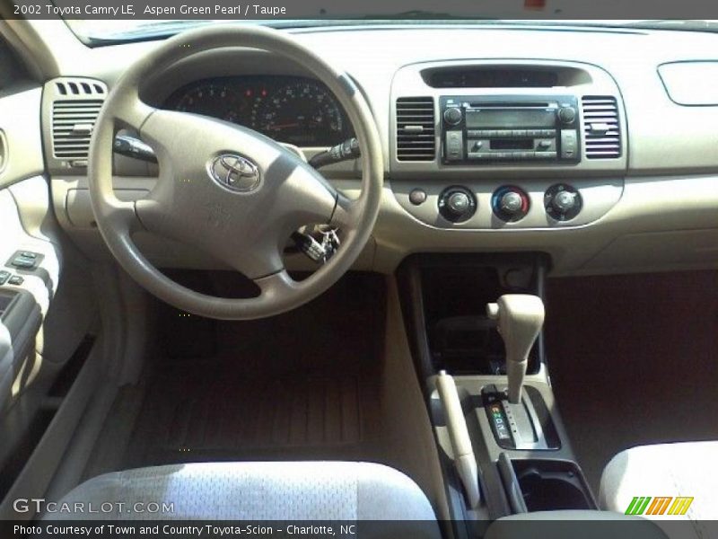 Aspen Green Pearl / Taupe 2002 Toyota Camry LE