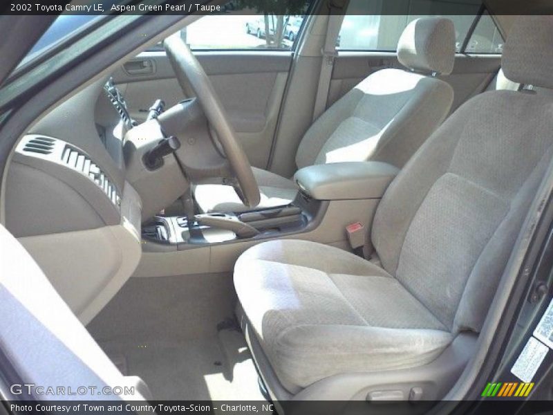 Aspen Green Pearl / Taupe 2002 Toyota Camry LE