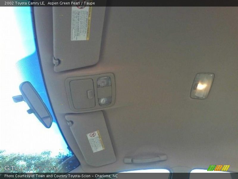 Aspen Green Pearl / Taupe 2002 Toyota Camry LE