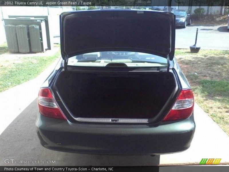 Aspen Green Pearl / Taupe 2002 Toyota Camry LE