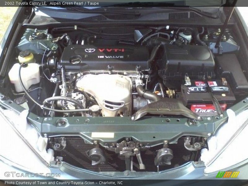 Aspen Green Pearl / Taupe 2002 Toyota Camry LE