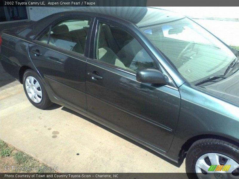 Aspen Green Pearl / Taupe 2002 Toyota Camry LE