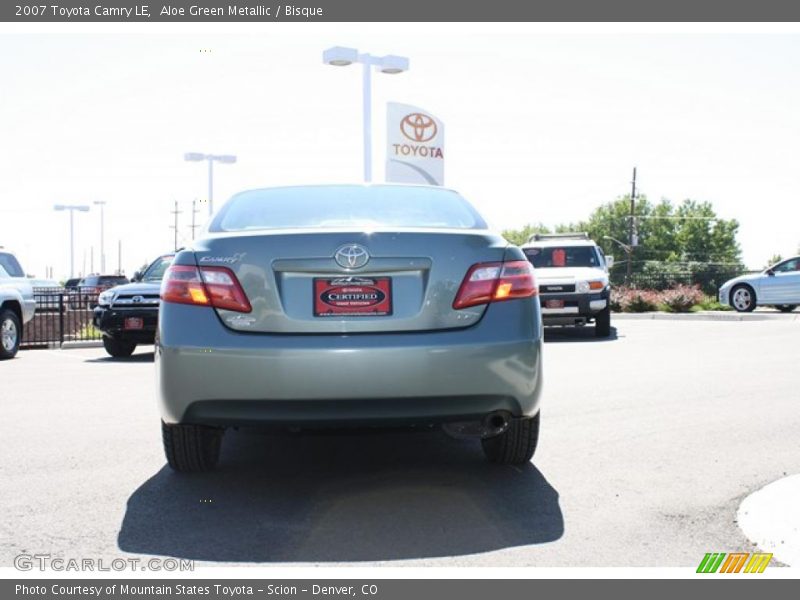 Aloe Green Metallic / Bisque 2007 Toyota Camry LE