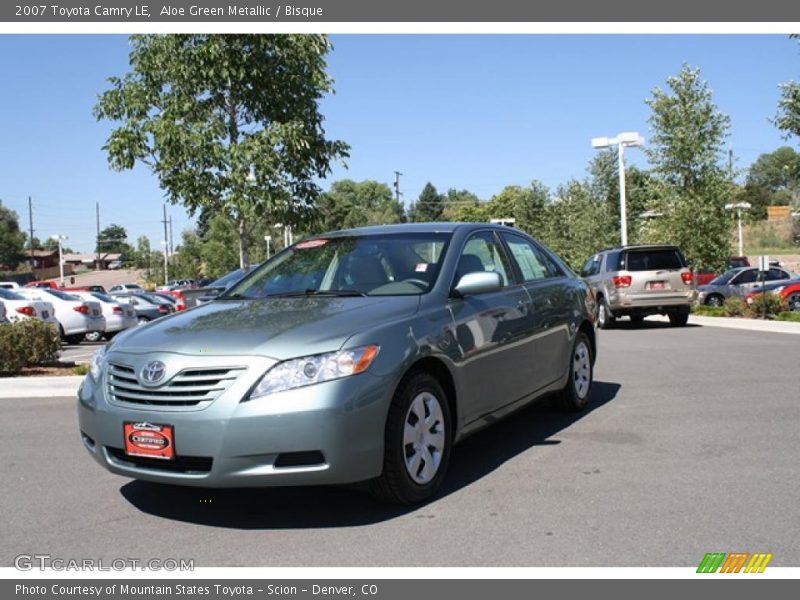 Aloe Green Metallic / Bisque 2007 Toyota Camry LE