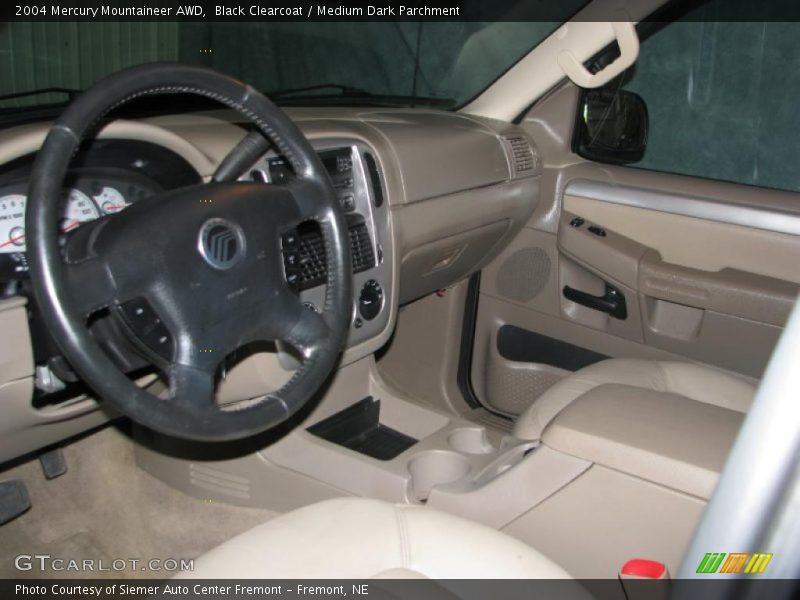 Black Clearcoat / Medium Dark Parchment 2004 Mercury Mountaineer AWD