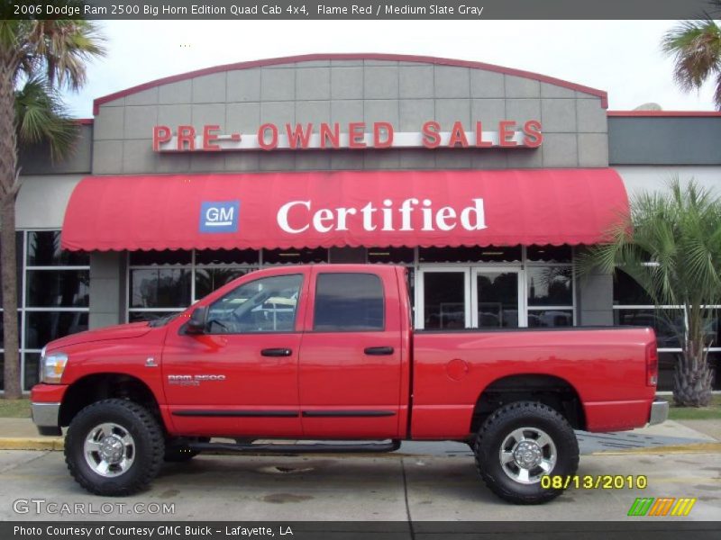 Flame Red / Medium Slate Gray 2006 Dodge Ram 2500 Big Horn Edition Quad Cab 4x4