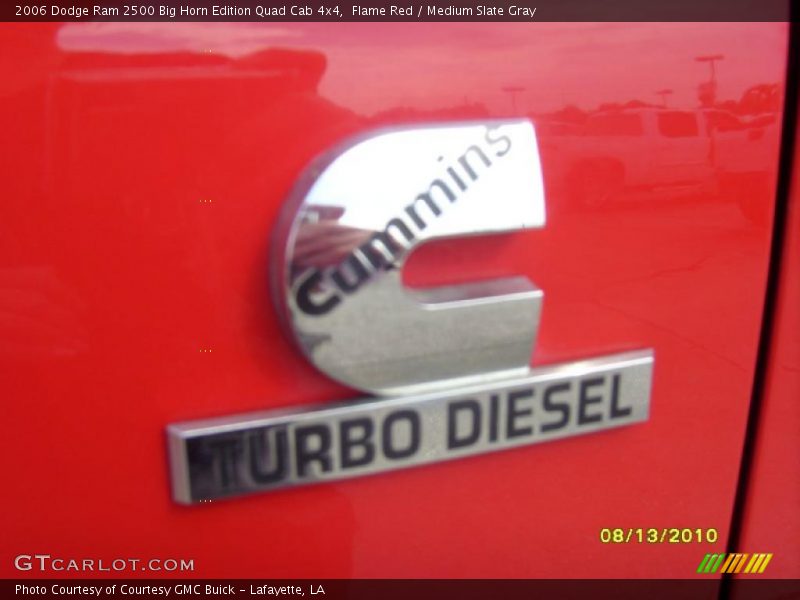 Flame Red / Medium Slate Gray 2006 Dodge Ram 2500 Big Horn Edition Quad Cab 4x4