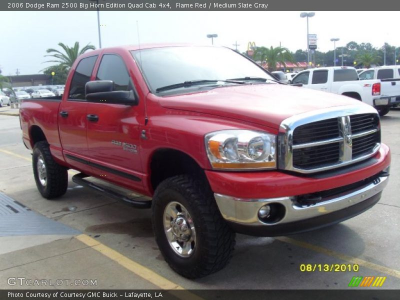 Flame Red / Medium Slate Gray 2006 Dodge Ram 2500 Big Horn Edition Quad Cab 4x4