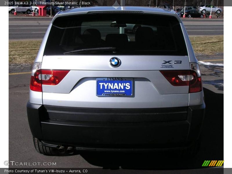 Titanium Silver Metallic / Black 2005 BMW X3 3.0i