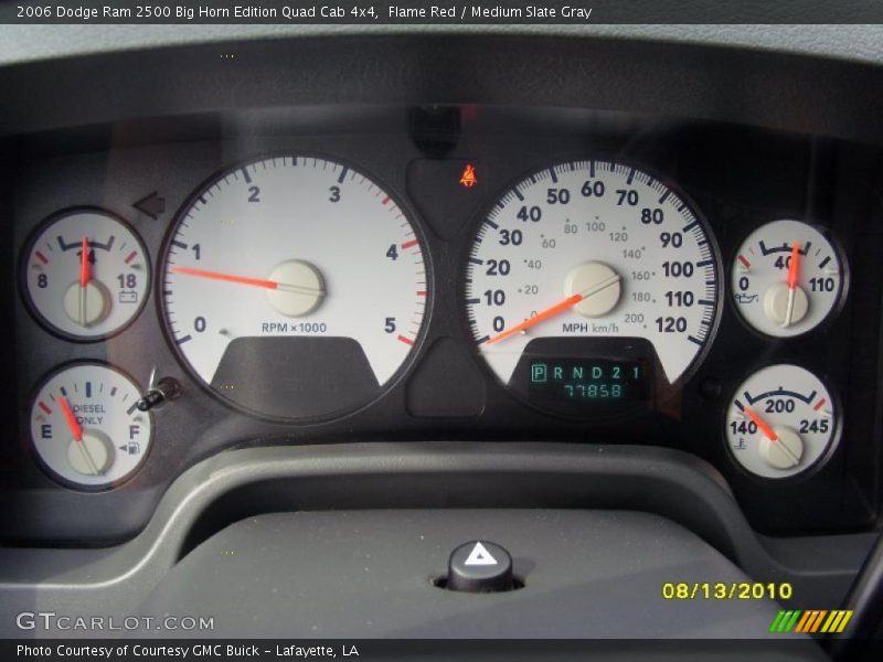 Flame Red / Medium Slate Gray 2006 Dodge Ram 2500 Big Horn Edition Quad Cab 4x4