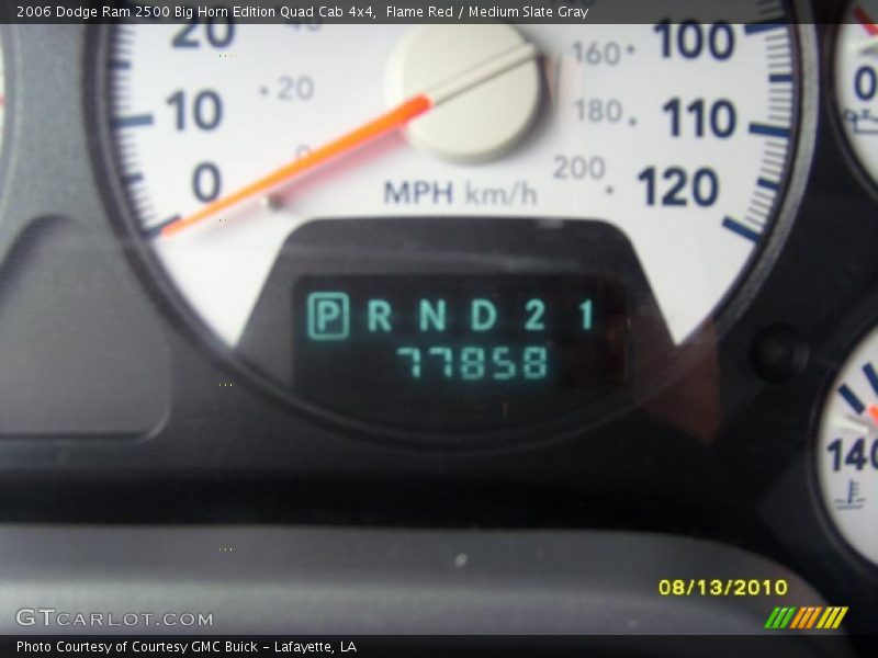 Flame Red / Medium Slate Gray 2006 Dodge Ram 2500 Big Horn Edition Quad Cab 4x4