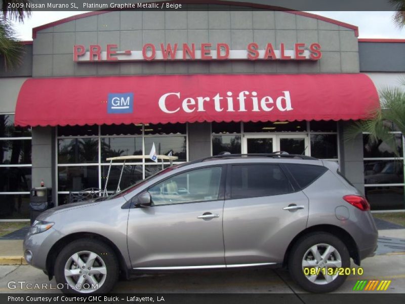 Platinum Graphite Metallic / Beige 2009 Nissan Murano SL