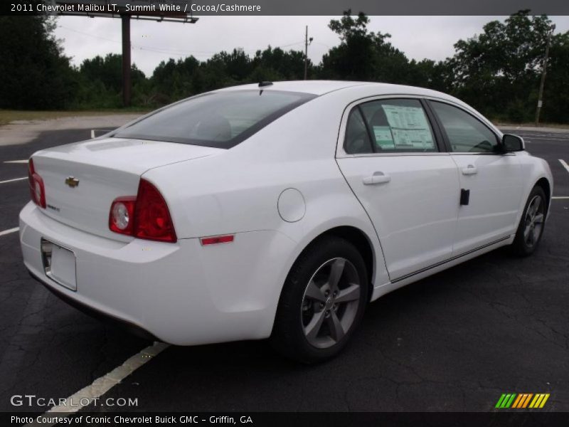 Summit White / Cocoa/Cashmere 2011 Chevrolet Malibu LT