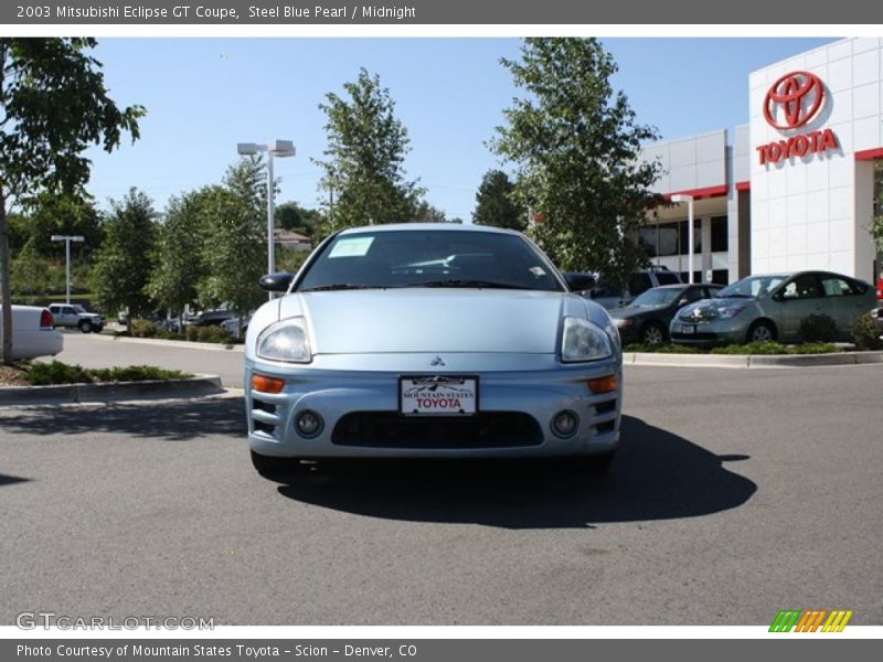 Steel Blue Pearl / Midnight 2003 Mitsubishi Eclipse GT Coupe