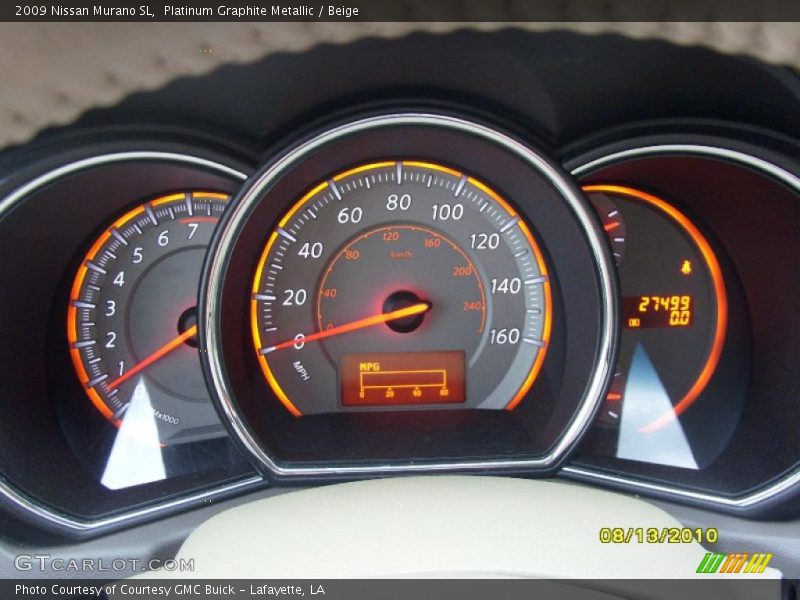 Platinum Graphite Metallic / Beige 2009 Nissan Murano SL