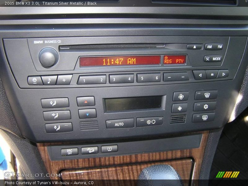 Titanium Silver Metallic / Black 2005 BMW X3 3.0i