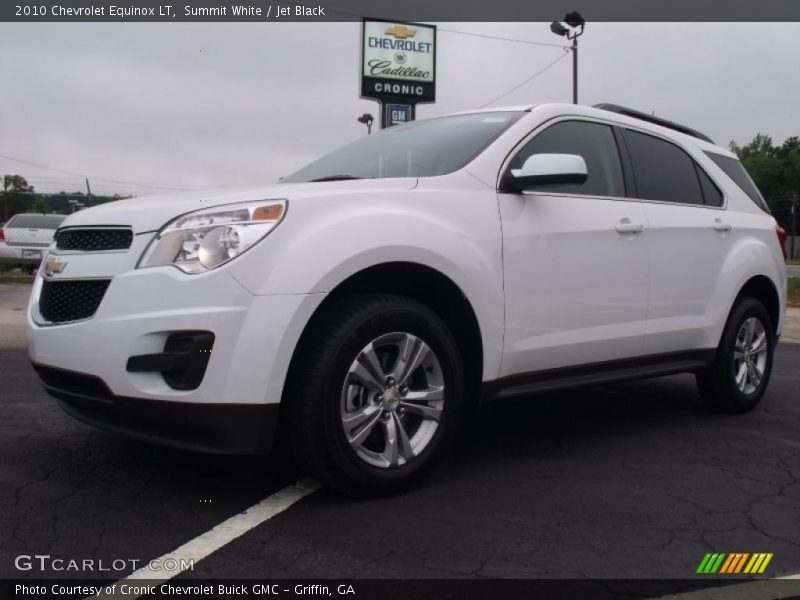 Summit White / Jet Black 2010 Chevrolet Equinox LT