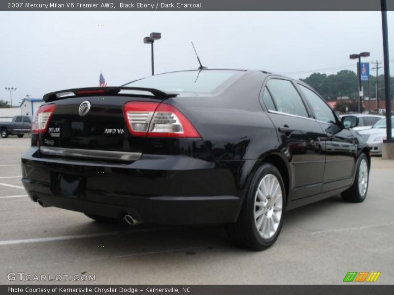 Black Ebony / Dark Charcoal 2007 Mercury Milan V6 Premier AWD