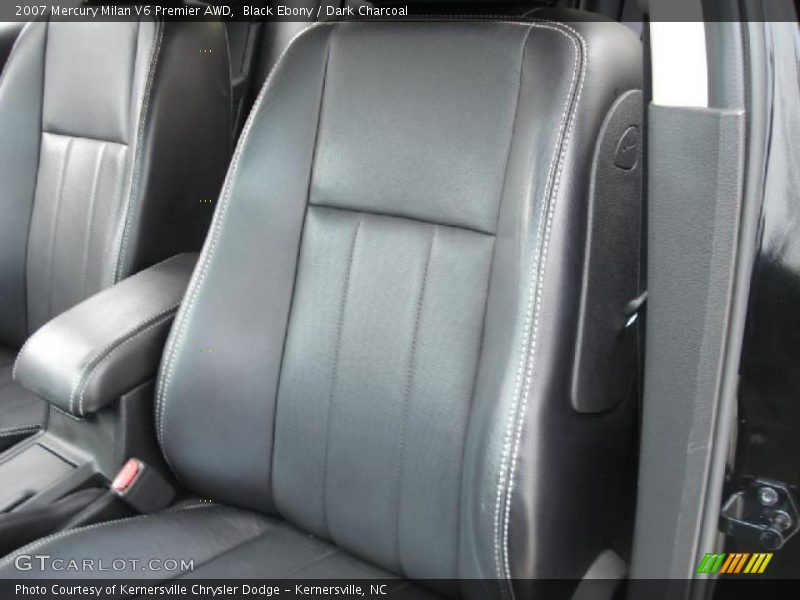 Black Ebony / Dark Charcoal 2007 Mercury Milan V6 Premier AWD