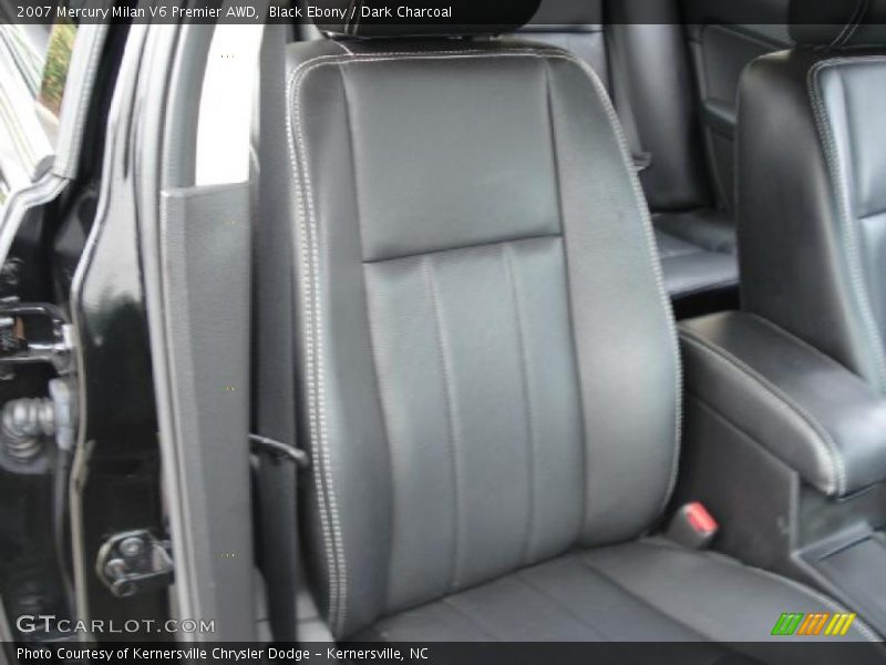 Black Ebony / Dark Charcoal 2007 Mercury Milan V6 Premier AWD