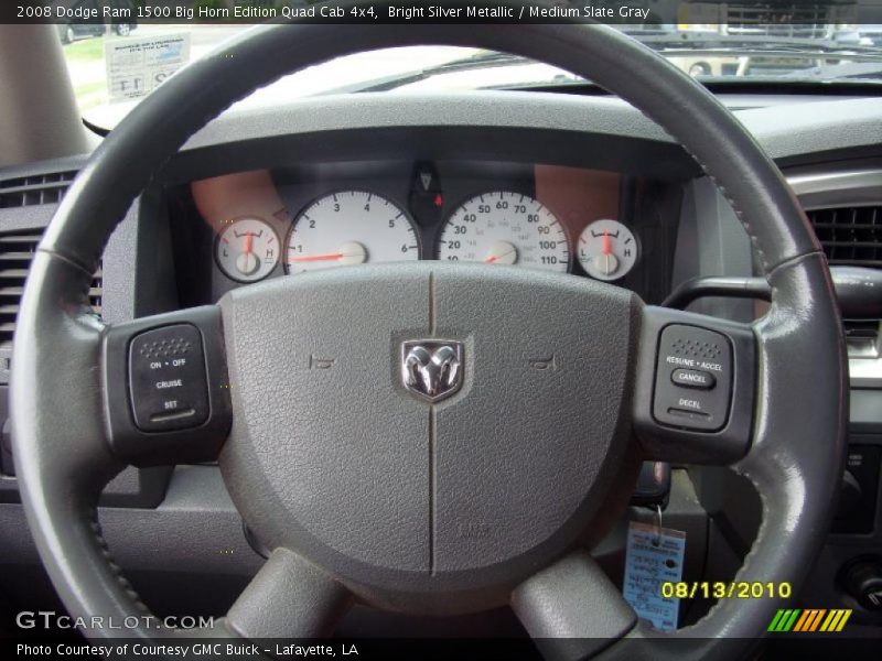 Bright Silver Metallic / Medium Slate Gray 2008 Dodge Ram 1500 Big Horn Edition Quad Cab 4x4