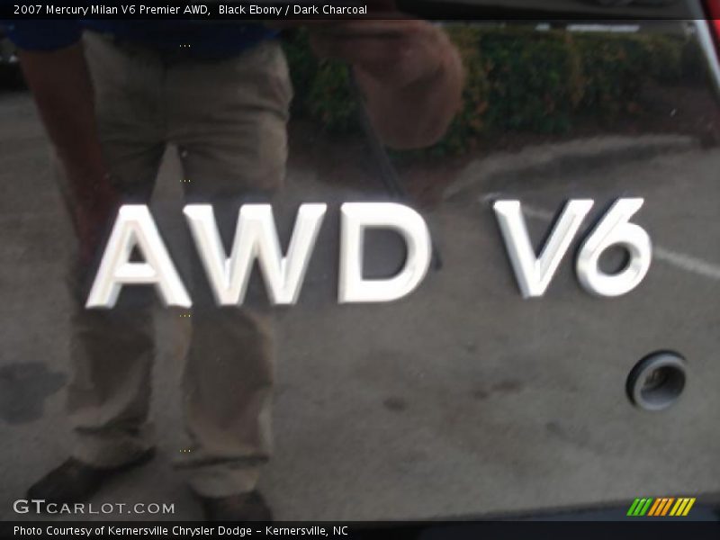 Black Ebony / Dark Charcoal 2007 Mercury Milan V6 Premier AWD